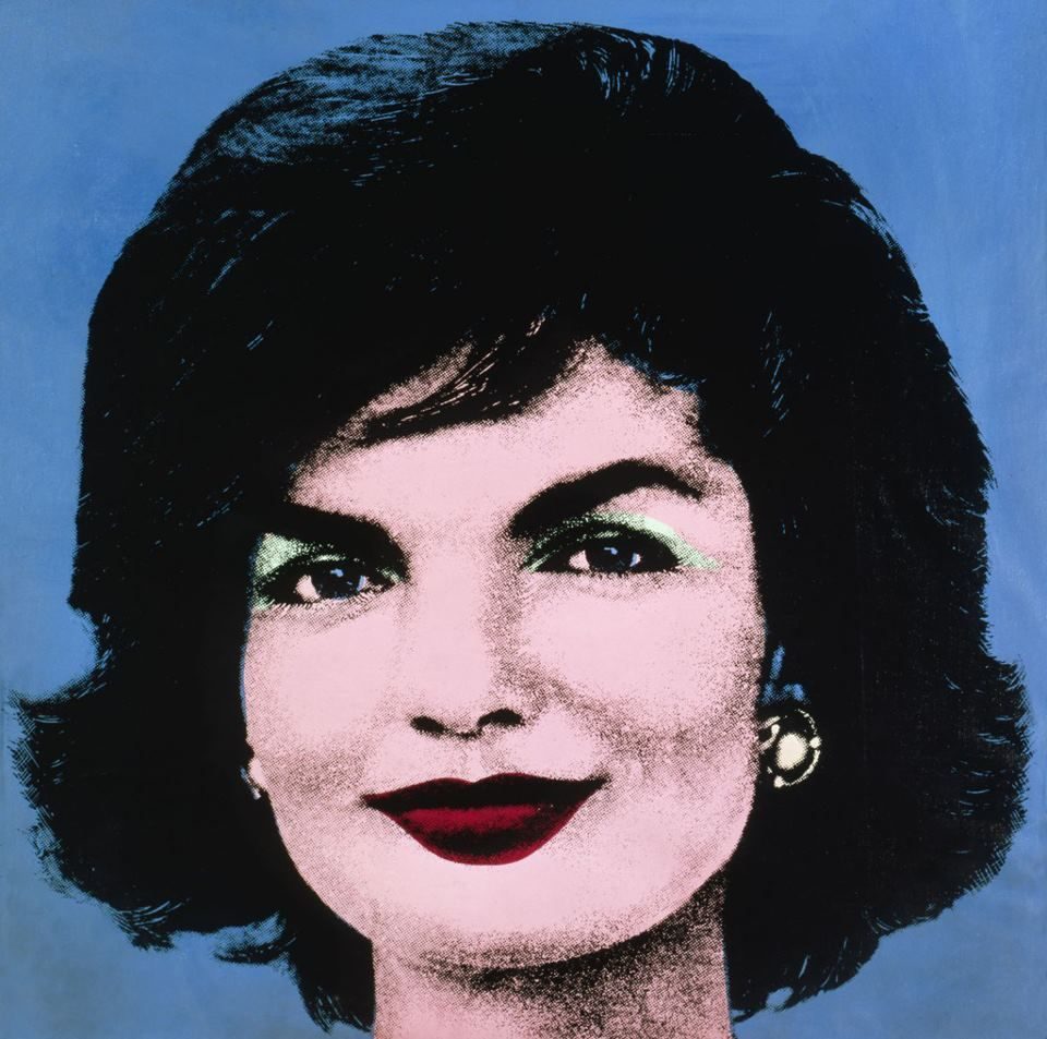 Portret van Jacqueline Kennedy Onassis in popart-stijl